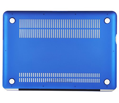 MacBook Pro 13 Hülle Schale,iNeseon Ultra Slim Plastik Hartschale Tasche Cover Shell, US Dunkelblau und EU Transparent Tastatur Abdeckung Schutzhülle für Apple MacBook Pro 13.3 Zoll mit CD-ROM Drive Modell:A1278 (Dunkelblau) - 5