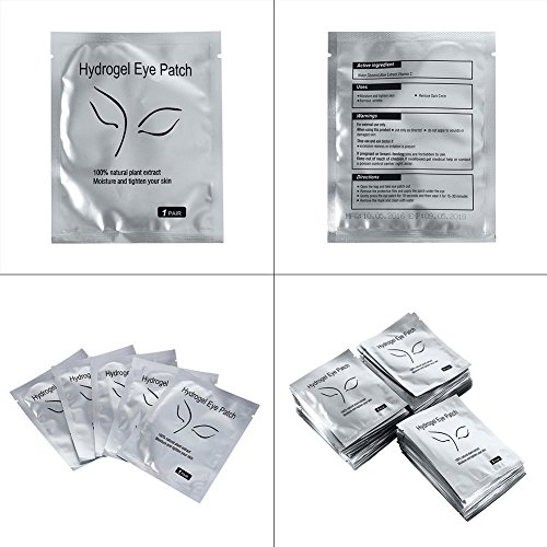 100 Paar Augenpads Eye Pads Profi Augen Gel Patch mit Dynamische Passform für Wimpernverlängerung Eye Extensions Augenwimper Beauty, Fusselfrei - 5