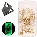 Produktbild LG K5 hülle,[Mit freiem schwarzem Kickstand] Keyye [Kreative Luminous Durable] Silikon hülle,Aquarell Drucken Muster [Anti Staub]SchlankWeich gel TPU Schrubben Transparent Schutzhaut fluoreszierend Grüner Effekt Nacht Glühen in der Dunkel Portable Cover für LG K5-Skelett Rose