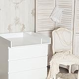 Puckdaddy Wickelaufsatz + Trennfach für IKEA Malm Kommode, weiß. - 2