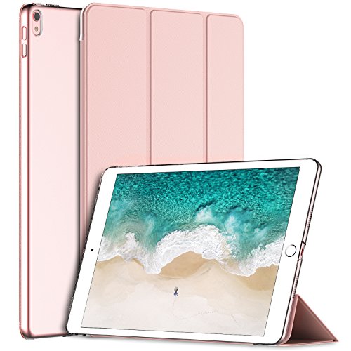 iPad Pro 10,5 Hülle, JETech Hülle Case Schutzhülle Tasche für Apple Neu iPad Pro 10,5" Display 2017 mit Leichte Ständer und Auto-Einschlaf/Aufwach (Roségold)