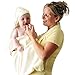 Clevamama Splash & Wrap Baby Bath Towel CREAM TWIN PACK