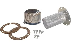 L&S ENGINEERS Hydraulic Tank Cap & Breather/Strainer with Gaskets - 75mm Diameter