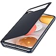 Samsung Galaxy A42 5G S View Wallet Cover, Smart Sensor, Hidden Pockets, Full Protection, Sleek Design, Black
