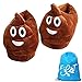 Produktbild Emoji Plüsch Hausschuhe Winter Brille Schuh Poop Schuh Weiche Plüsch Baumwolle Slipper Warm Indoor Unisex-Erwachsene Jugendliche Männer Damen 35-41 CN