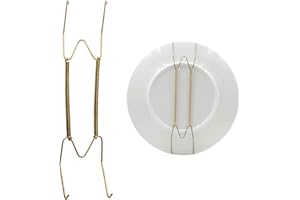 MOVKZACV Appendini per piatti da parete, in acciaio inox, compatibili con piatti decorativi, 20,3 cm, 30,5 cm, 30,5 cm, 35,5 cm, 40,6 cm, 1 pezzo