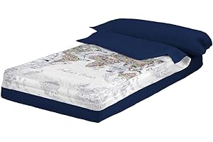 MONTSE INTERIORS, S.L. Montse Interiors Saco Nórdico Mundo en Tacto pétalo (MAPAMUNDI, Cama de 90)