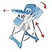 Sungle® Multifunctional Foldable Baby Highchair Adjustable Chair 6 Colours (Blue)