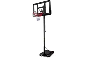 NORDIC PROSTORE ProSport Canasta Baloncesto Exterior 3,05m - Canastas Baloncesto Adultos Independiente Ajustable en Altura de 1,5 a 3,05m - Canasta de Baloncesto para Niños y Adultos - Aro Baloncesto