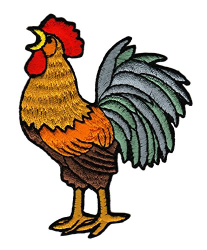 Hahn Aufnäher Bügelbild