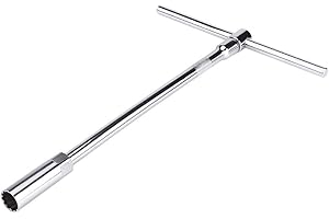 QIILU Klucz do świec zapłonowych T 16 Klucz do świec zapłonowych 16 Uniwersalny klucz do świec zapłonowych 16mm z uchwytem T, zestaw narzędzi do usuwania świec zapłonowych Pr