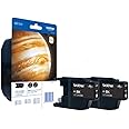Brother LC-1240BK Inkjet Cartridges, Black, Twin Pack, High Yield, Includes 2 x Inkjet Cartridges, Brother Genuine Supplies