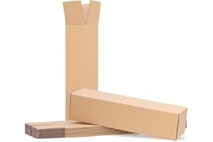 VERPACKING 50 Tubi di cartone quadrati 47,5 x 11 x 11 cm | tubi in cartone per spedizioni DHL | scatole lunghe e strette