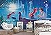 Produktbild Wallsticker Warehouse Disney Arielle Meerjungfrau Fototapete - Tapete - Fotomural - Mural Wandbild - (1898WM) - XL - 208cm x 146cm - VLIES (EasyInstall) - 2 Pieces