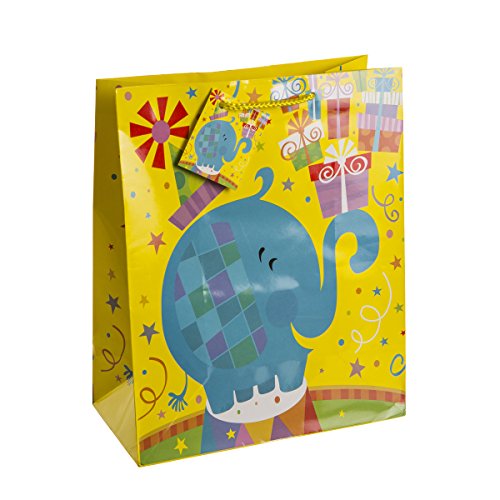 TSI 86314 Geschenkbeutel Tierparty, 12er Packung, Größe: Groß (32 x 26 x 13,5 cm) - 2