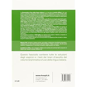 Grammatica d'uso della lingua italiana. Chiave deg