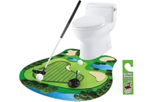 Hitopin Juego De Juego De Golf para Inodoro, Juego de Golf para Inodoro, Set de Regalo de Golf Juegos, Juego De Golf para El Baño, Regalos Divertidos de Golf, Juego De Práctica para Familias Baños