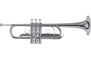 Roy Benson C-Trompete MOD.TR-402CS + 1 Satz Bb Züge versilbert, inkl. Etui
