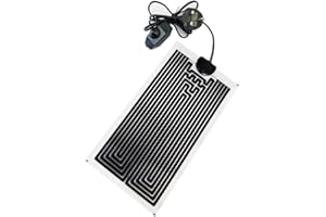 CAM2 heating pad for glass containers, adjustable heating pad for reptiles with temperature control for reptiles, snakes, lizards, geckos, spiders, caterpillars, aquarium (7W)