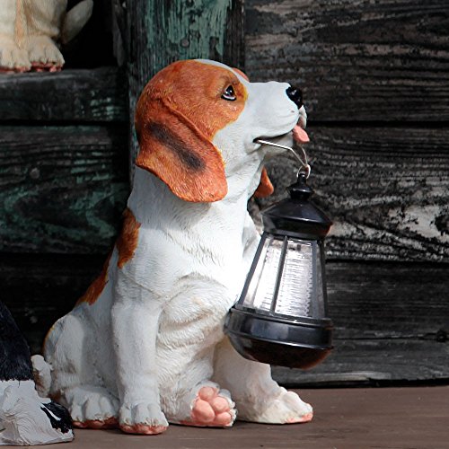 Globo Solar Außenleuchte Kunststoff Hund schwarz-weiß1 x LED weiß, 22 x 17 cm, H: 25.5 cm, 33371 - 2