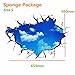 Produktbild Bluelover Pag Blue Sky 3D Wall Decals Aufkleber Decke Loch Aufkleber Haus Schlafzimmer Wand Dekor Geschenk -S