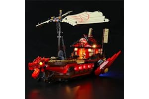 GEAMENT Kit de Luces LED Compatible con Lego Ninjago Destinys Bounty - Conjunto de luz para Ninjago 71705 (Juego Modelo no Incluido)