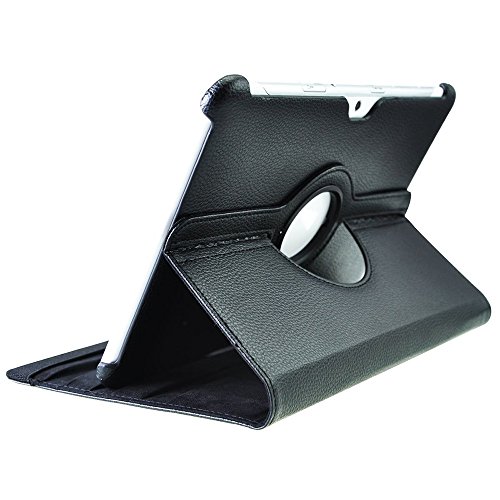 COOVY® 360° ROTATION COVER FÜR SAMSUNG GALAXY TAB 10.1 N GT-P7500 GT-P7501 GT-P7510 GT-P7511, TAB 2 10.1 GT-P5100 GT-P5110 SMART HÜLLE TASCHE ETUI CASE SCHUTZ STÄNDER Farbe schwarz - 4