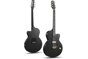 Guitare électro-acoustique Moukey BCC-100 39-inch, pan coupé, micro passif, housse, sangle, médiators, accordeur et capodastre, noire