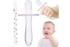 GÉNÉRIQUE Pierścień do zębów zabawka do zębów szczoteczka do zębów dla niemowląt silikonowa