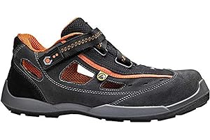 BASE Protection Aerobic S1P ESD SRC Zapato de Seguridad, Talla: 38, Color: Gris/Naranja, B0617GOR38