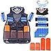 Produktbild iVansa Taktische Weste für Kinder, Taktische Weste Jacke Kit für Nerf Gun N-Streik Elite-Serie mit 40 er Darts, 1 Goggle, 4 Schnell Nachladen Clips, 1 Maske & 2 Armbände