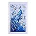Produktbild Precioul Diamond Vollbedeckung mit Holzrahmen Painting Set Bild 40 x 50 Diamant Malerei Stickerei Handarbeit Basteln Mosaik Steine Pfau
