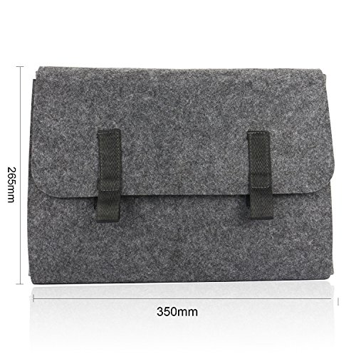 MojiDecor Filz Sleeve Hülle Multifunktions Ultrabook Laptop Tasche integriert Mousepad für Notebook 13-14 Zoll MacBook Air & Macbook Pro 13,3 Zoll, MacBook Pro Retina 13 Zoll - 2