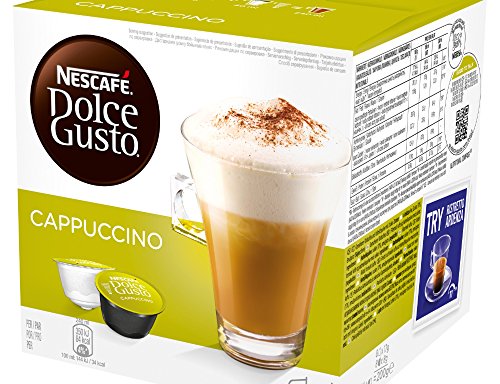 Nescafé Dolce Gusto Cappuccino, Pack of 3 (Total 48 Capsules, 24 Servings)