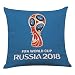 Produktbild TianranRT 18 " X18, 2018, Russland Fußball FIFA-Weltmeisterschaft Heimdekoration Kissenhülle Kissenbezug, mit Reißverschluss, Leinen, e, 18"x18"45 * 45cm
