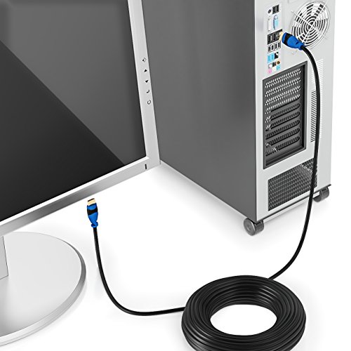 deleyCON 25m AKTIVES HDMI Kabel mit Verstärker / Extender / Entzerrer – UHD / 4K / HDR / 3D / 1080p / 2160p / ARC – High Speed mit Ethernet - 6