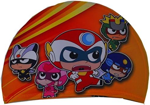 ChenStarUK Popular Cartoon Multi-Coloured Children Swimming Cap Boy or Girl (Happy Supermen)