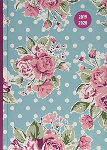 Collegetimer Roses 2019/2020 - Rosen - Schülerkalender A5 (15 x 21) - Day By Day - 352 Seiten - Terminplaner - Notizbuch