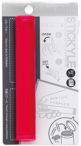 SUN-STARPen Type Stapler Stickyle, Shocking Pink (S4763246)