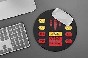 Genérico Runder Teppich Knight Rider Kitt