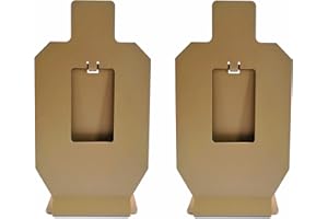 ATFLBOX 2 uds. Soporte de Tiro de Silueta de Escala de Metal de reinicio para Pistolas Airsoft BB