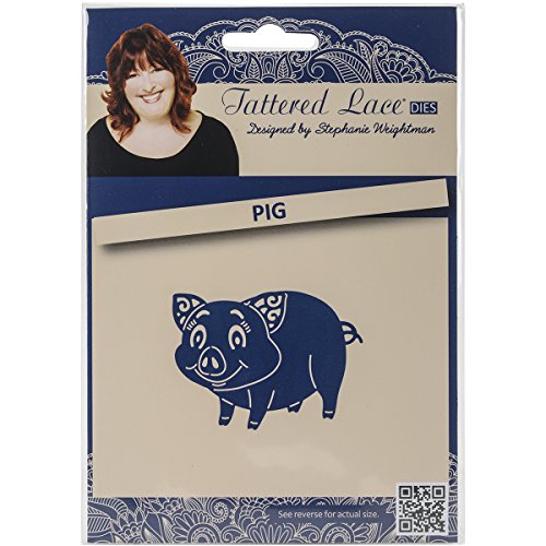 Create and Craft Metal Tattered Lace Die-Pig