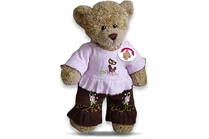 Build your Bears Wardrobe Teddy Bear Clothes fits Build a Bear Teddies Choc Pink Cat Outfit (pink)