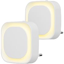Hiboom 2 Luci Notturna a LED da Collegare con Sensore di Movimento