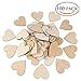 Produktbild Holzherzen, innislink 40mm Herz Holz Scheiben natur Herz Tischdeko Hochzeit unlackiert natürliche DIY Handwerk Verzierungen, 100 Stück