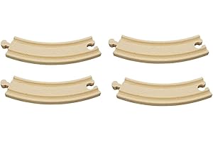 Fun World Toys Pack d'extension de chemin de fer en bois – Compatible avec le système de chemin de fer en bois Thomas Brio Bigjigs