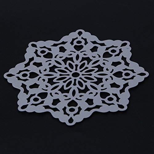 Demiawaking 1Pcs Blume Schneiden Schablonen DIY Sammelalbum Dekor Papier Karten, Metall Buchzeichen , Metall Lesezeichen als Geschenk fuer Freunde - 6
