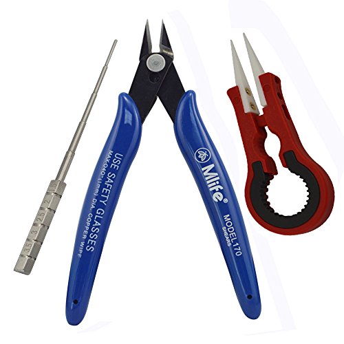 Zange + Keramik Pinzette + 1.5 mm-3.5 mm Coil Jig Elektronische Zigarette RDA RBA Zerstäuber DIY Tool Kit hitzebeständig nicht leitfähig