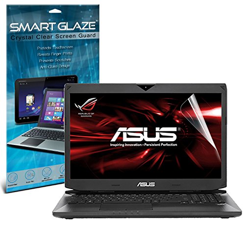 ONX3 Crystal Clear Premium-LCD-Display-Schutzfolien-Packs mit Poliertuch & Application-Karte für 17.3" Screen Size Asus ROG G750JX Laptop Pack of 3 By SmartGlaze
