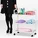 tinkertonk 3 Shelf Large Beauty Salon Trolley Cart Spa Storage Tray Therapy Dentist Hairdresser Treatments, White